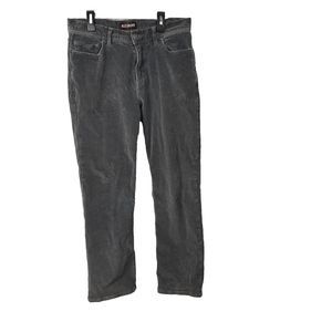 Alesbury Men's Gray Corduroy Pants Relaxed  Straight Leg Chino Pants Sz 30/30